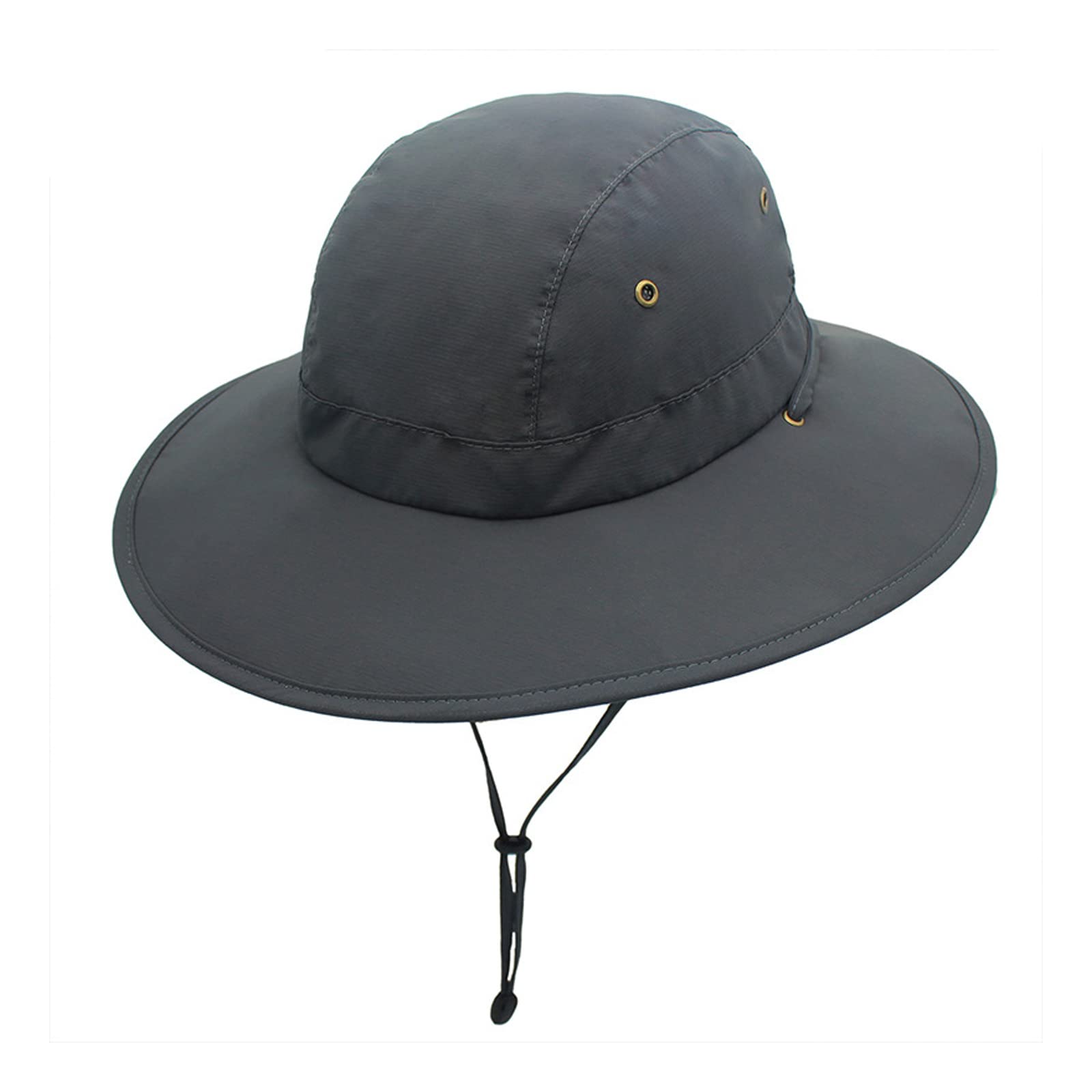 Wide Brim Sun Hat, Waterproof Outdoor Safari Boonie Cap Fishing Hat, Foldable Unisex Beach Cap with Adjustable Chin Strap, Summer UV Protection Beach Hat Fishing Hats for Men and Women