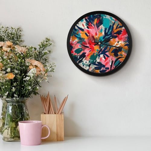 Horloge murale silencieuse à grands chiffres pour salon - 4