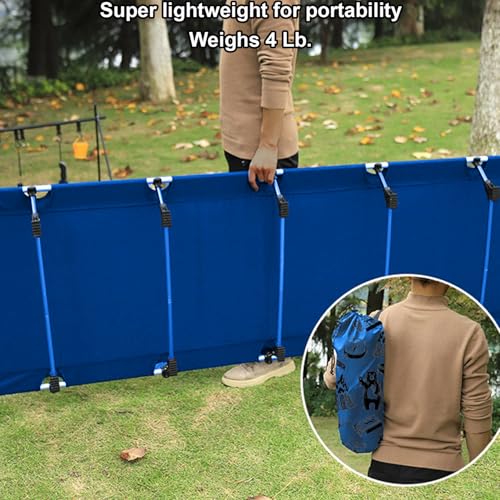 Catre de Camping para Niños y Cama de Viaje para Niños Pequeños | Catre Ligero y Compacto para Dormir | Catre Plegable Portátil para Niños, Jóvenes e Incluso Adultos (Azul, 63" x 23.5") miniatura 5