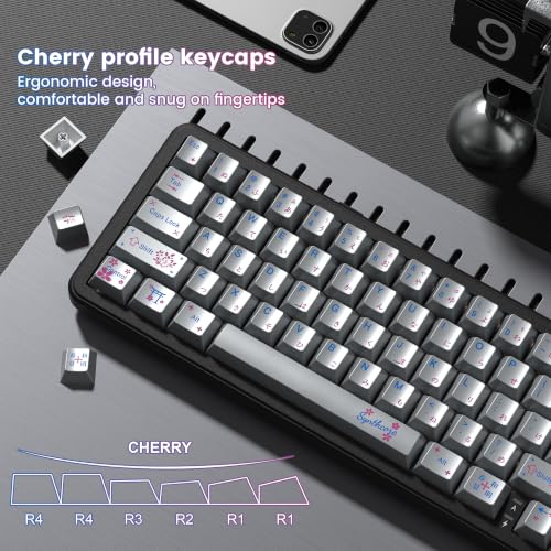 Image of dagaladoo PBT keycaps Set,Cherry Profile Keyboard keycaps,Metal Coating