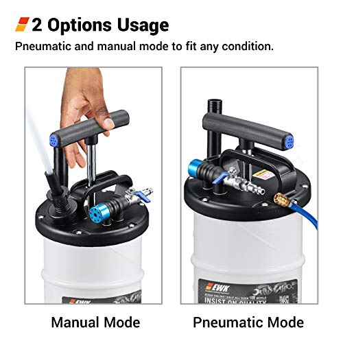 image for EWK Plus ver. 6.5L Pneumatic/Manual Oil Extractor Pump for Automobile 