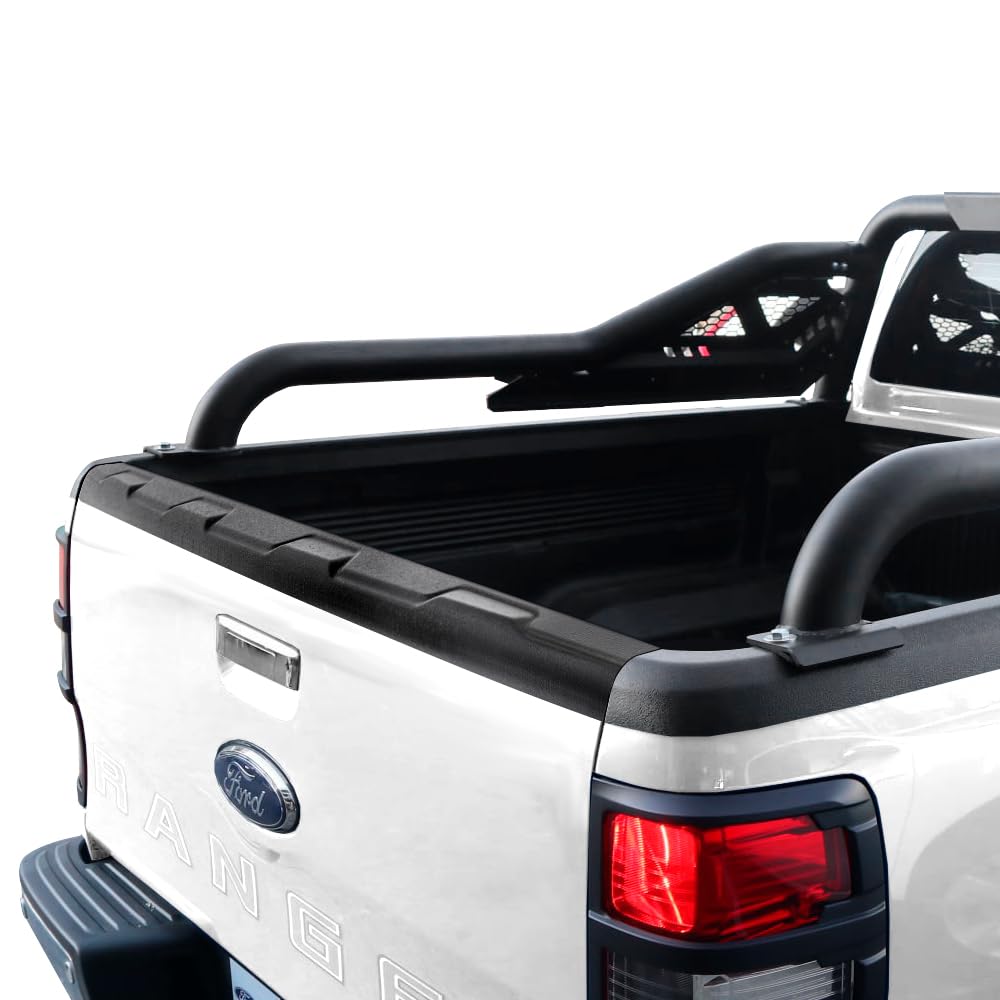 Ladekantenschutz Abdeckung Heckklappenschutz Zubehör für Ford Ranger 2012-2022 Wildtrak Limited XL XLT Stormtrak Wolftrak Thunder Raptor T6 T7 T8 MK1 MK2 MK3 | Limited XL XLT Platinum Heckklappenabdeckung Strukturiert Schwarz