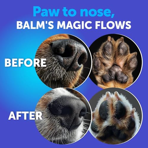 Image of Dog Paw Balm - Lick Safe Snout Soother - Moisturizies, Soothes & Nourishes Irritated Paw Pads and Dry Nose - Protects from Cracks & Wounds - Dog Feet Balm with Waxes, Oils, Butter, Extracts - 2.1 Oz