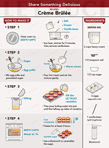 Le Tauci GDLTRK001WT01S6 Ramekins 4 Oz Oven Safe, Creme Brulee Ramekins, Pudding Custard Cups Souffle Ramiken, Dipping Sauce Dishes, Ceramic Ramekin Bowls Set Of 6 thumb #8