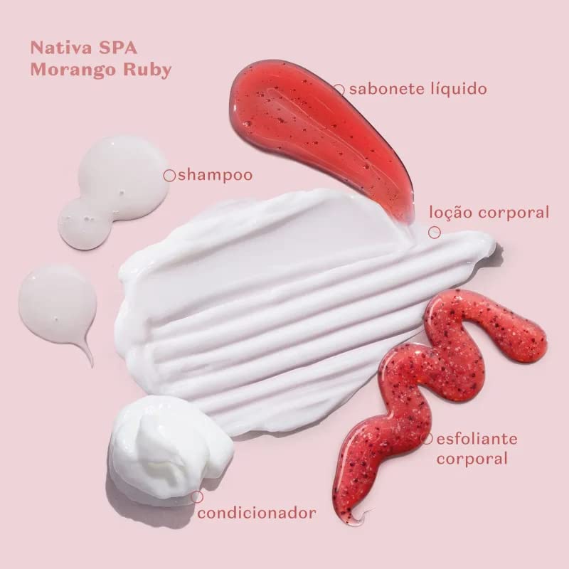 Miniatura 3 de Boticario - Linha Nativa Spa (Morango Ruby) - Locao Antioxidante Corporal 6.8 fl oz - Colección Native Spa (Ruby Strawberry) - Loción desodorante