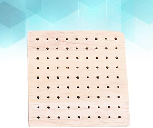 Miniatura 8 de Tablero de clavijas de madera, figuras cuadradas de arcilla, estante de exhibición, soporte para piruletas, soporte para brochetas de alimentos,