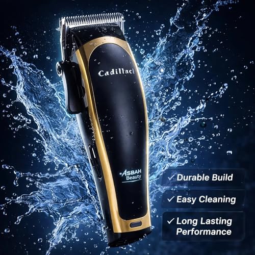 Image of ASBAH Mini Professional Hair Trimmer - High Efficiency, 4 Guide Combs, Super Torque, Carbon-Treated Precision Blades, Super Silent, Lithium-Ion Battery