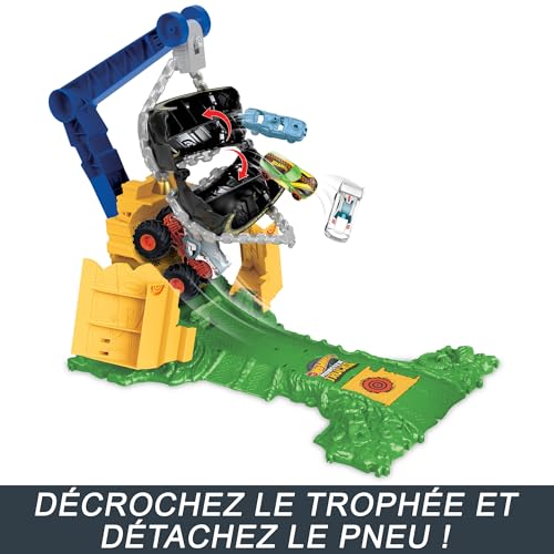 Hot Wheels Coffret Monster Trucks Arena Smashers Défi Chargement Rhinomite 2 Voitures Broyées Incluses Échelle 164 Jouet Enfant A Partir De HTP18 - vue 5