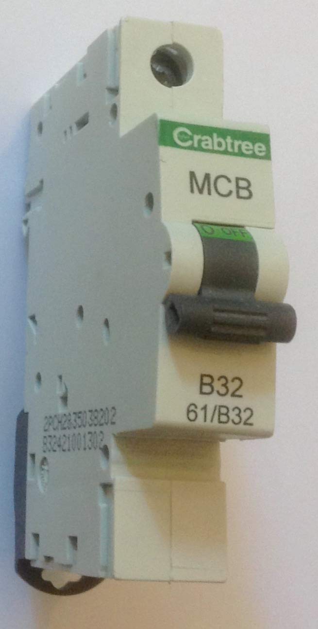 Best Price Square Crabtree 61/B32 MCB | White | Starbreaker B32 Circuit Breaker