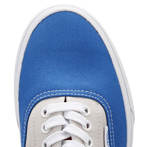 Vans Vans Unisex Era (2-Tone Check) Skate Shoe (9.5 B(M) US Women / 8 D(M) US Men, Blue/Gray/Red)