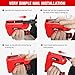 Werktough 4V Cordless Staple Gun Red Brad Nailer DIY 2 in 1 Electric Staple Gun USB Cable 2000pcs Staple T50 18GA