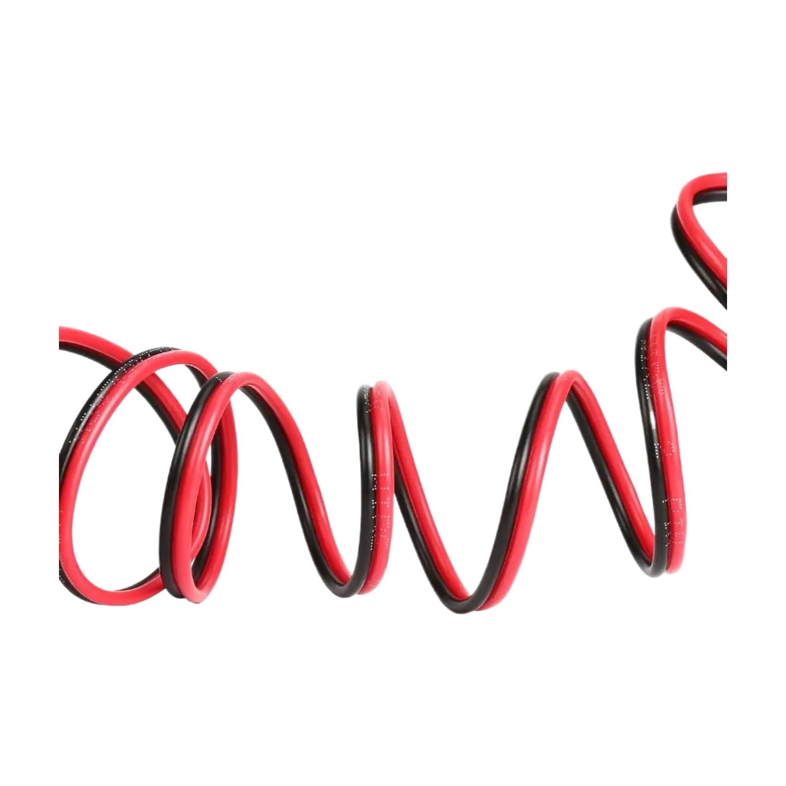 5/10/20M RVB Rosso e nero 2 Cavi a pin 12 14 16 18 20 22 AWG PVC di rame isolati nudo LED(Red and Black; 5 Meters; 18AWG 0.75mm2)