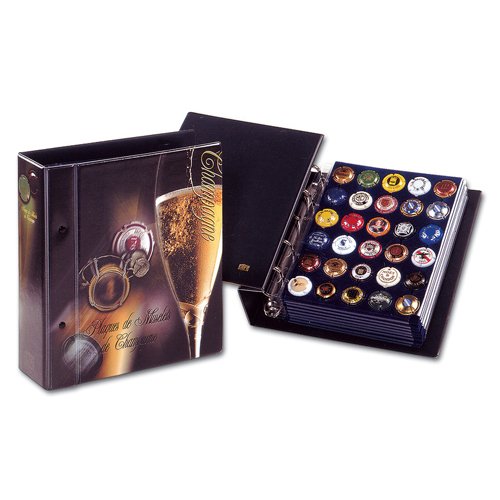 Safe 1 x 7864 Colector de Hojas para Laterales para 30 x Champán Tapa/chapas + Carcasa – Apto para Champán Tapa álbum Nº 7865