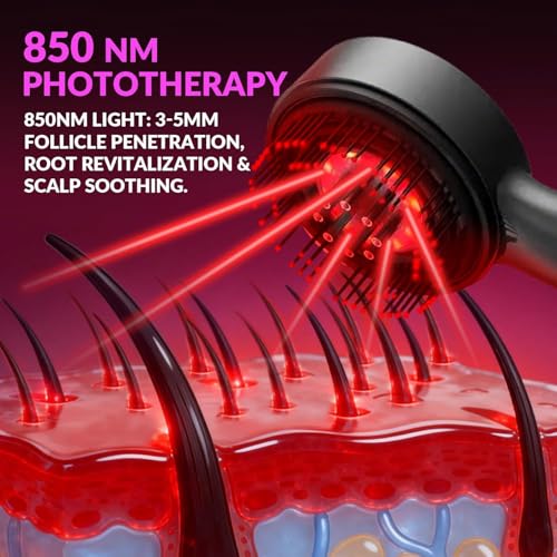 Image of Premium Head Scalp Electric Massager Comb | Scalp Massaging Brush with 3 In 1 Hair Oil Applicator | IPX7 Waterproof,Portable Deep Massager For Hair & Head Relaxation at Home | Shiatsu Massage for Hair Growth /Stress Relax (Black)