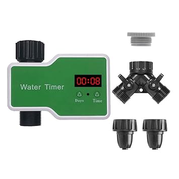 Ubersweet LCD Screen Garden Irrigation Control Device Auto Water Saving Irrigation Controller Digital Plant Watering Timer