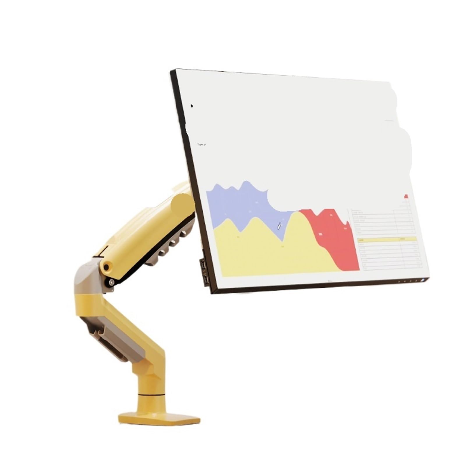 MOUKWLEK Monitor stand robotic arm base hole spacing(Lavayellow)