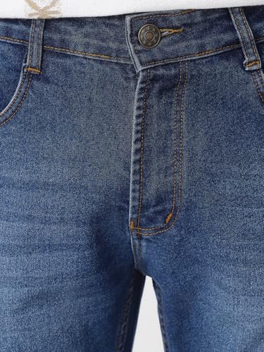 Image of Neostreak Men's Regular Fit Heavy Washed Jeans Stretchable