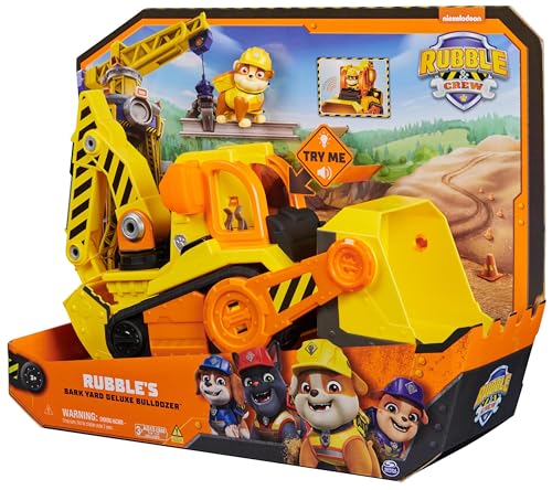 Ruben & Compagnie - Véhicule Deluxe Ruben - Voiture Figurine Pat Patrouille À Collectionner - Dessin Animé Aventures Constructions - Pat Patrouille Jouet - Voiture Enfant - Jouet Enfant 3 Ans Et +