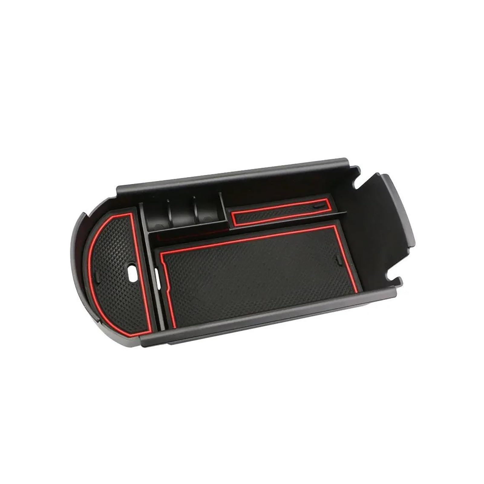 Car Armrest Box Storage Tray For Toyota C-HR CHR 2016-2023 Center Console Organizer Holder Case Container Accessories(Red)