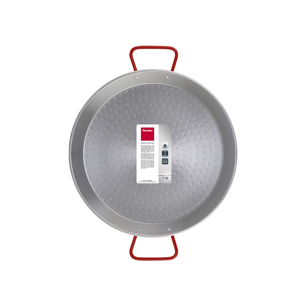 Metaltex - Paellera Acciaio Lucidato 9 Razioni 40 cm