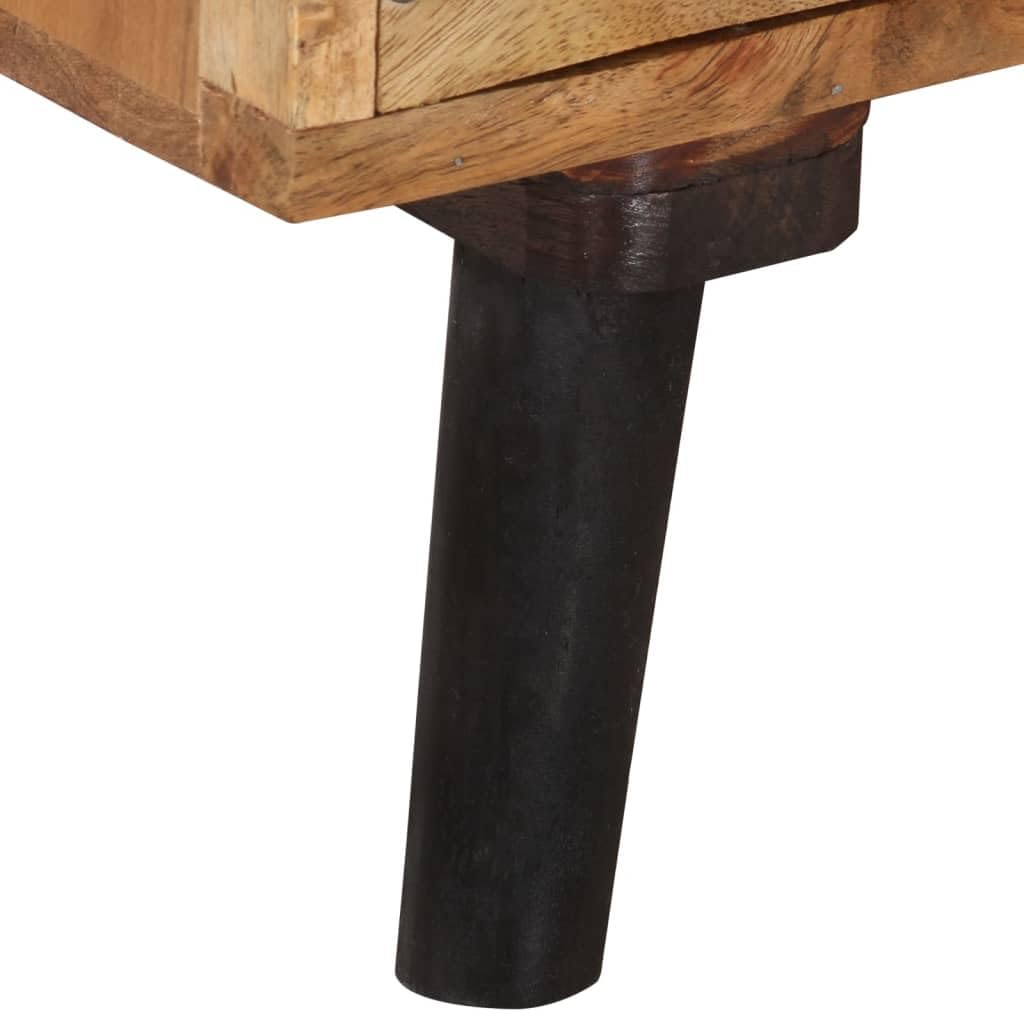 Generic 145x35x35 Cm Solid Acacia Wood TV Szafka, Odporna na pogodę, Trwałe, Unikalne Ziarna Drewna, Obszerne Miejsce do Przechowywania dla Odtwarzaczy DVD, Konsole do Gier, Urządzenia