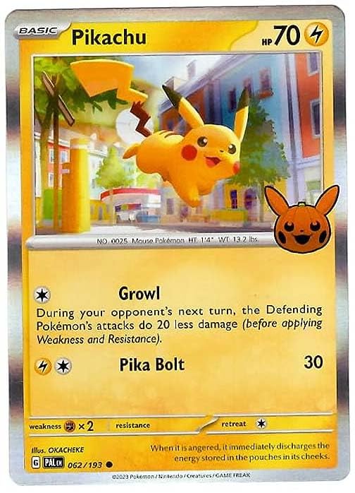 rarest pokemon halloween card 2023 Amazon.com: Pokemon - Pikachu 062/193 - Trick or Trade 2023 - Holo Foil