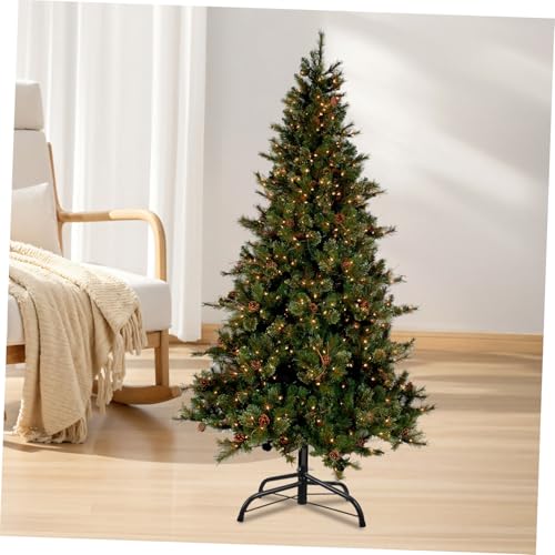 Soporte de hierro para árbol de Navidad base plegable resistente para abetos pequeños 8
