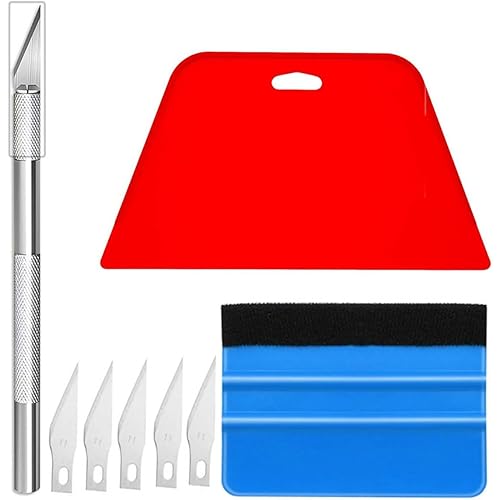 Wallpaper Tool Kit,Wallpaper Smoothing Tool Kit for Peel and Stick Wallpaper,Wallpaper Tools for Peel and Stick and Paper Hanging Vinyl Backsplash Tile Window Film (A1)