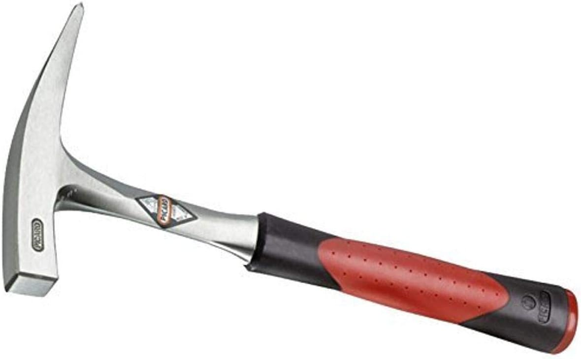 Picard Geologists Hammer, Full C60 Special Steel Hammer with Edge, Ergonomic and Low Vibration Grip, Made in Germany, 17 oz