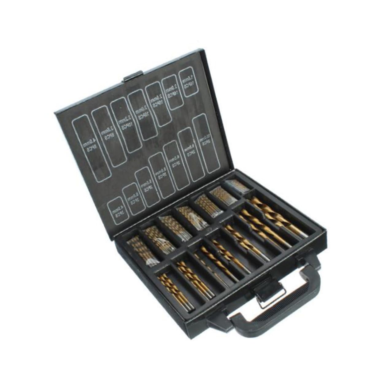 Uonlytech Brocas De Alta Resistencia De 99 Brocas Con Nitruro De Titanio 1.5mm-10mm Para Taladros y Máquinas Estacionarias