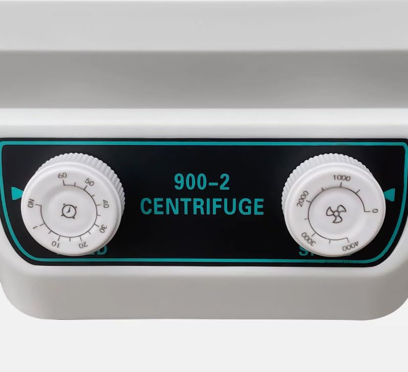 Centrifugadora eléctrica de escritorio digital Centrífuga de mesa con tiempo y velocidad ajustable para hospitales laboratorios bioquímicos 23 x 25,8 x 17 cm