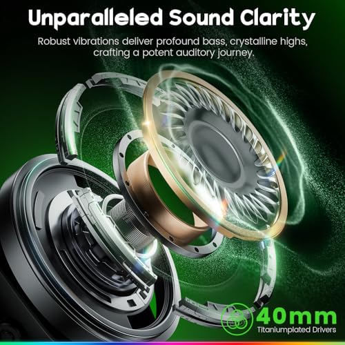 Image of WESEARY Wired Gaming Headset for Xbox One Series X|S, PC, PS4, PS5, Switch - Stereo Sound Gaming Headphones with Noise Cancelling Microphone - Soft Cushion, Headsets for Atari 2600 Accessories