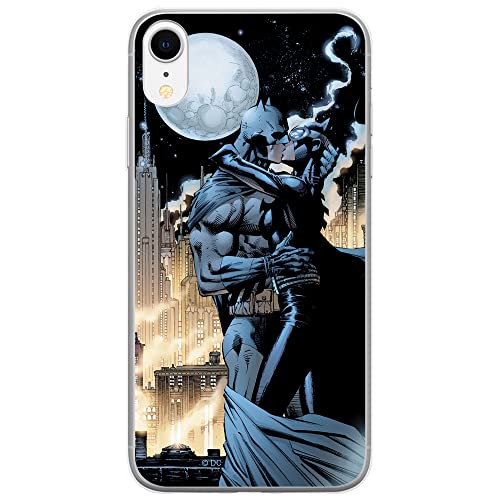 Funda para teléfono móvil de ERT GROUP para Apple iPhone XR Original y con Licencia Oficial de DC con diseño Batman 005 Perfectamente Adaptada a la Forma del teléfono móvil, Funda Hecha de TPU