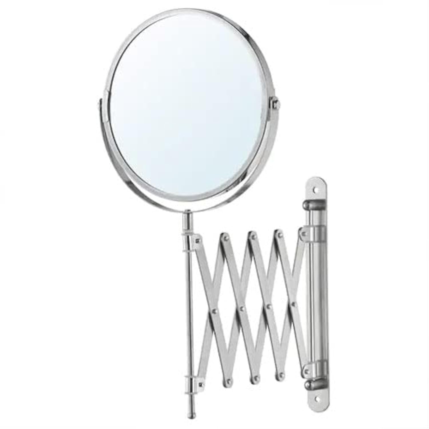 IKEA Shaving/Make-up Bathroom Wall Mounting Mirror(3X Magnifying) 170mm, Stainless Steel