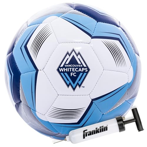 Image of Franklin Sports Official MLS Team Soccer Balls - Official Size 5 Soccer Balls - Regulation Size + Weight Soccer Ball for Kids + Adults - Boys + Girls Soccer Ball - Air Pump Included