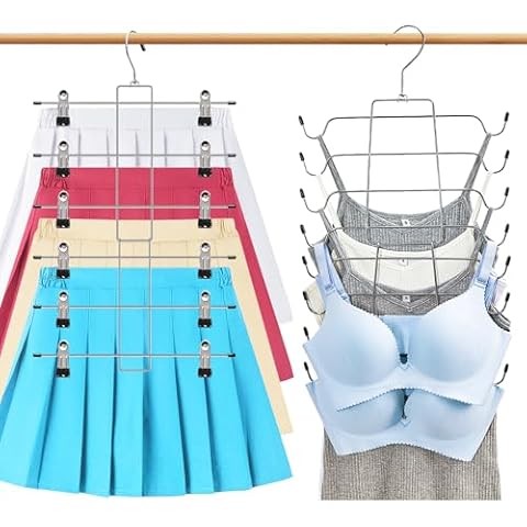 JIANGLAI 2 Pcs 8 Tier Closet Organizer Cover