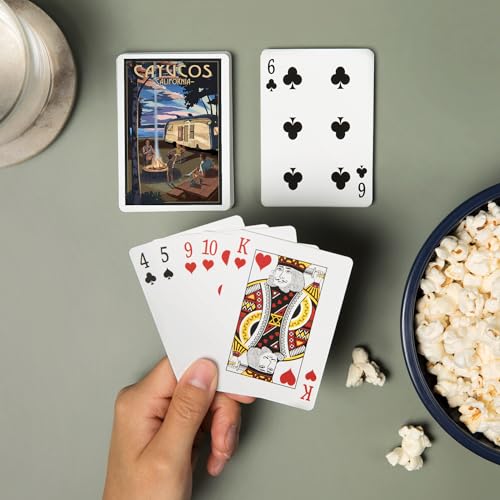 Baraja de poker Retro Cayucos California 52 cartas miniatura 2