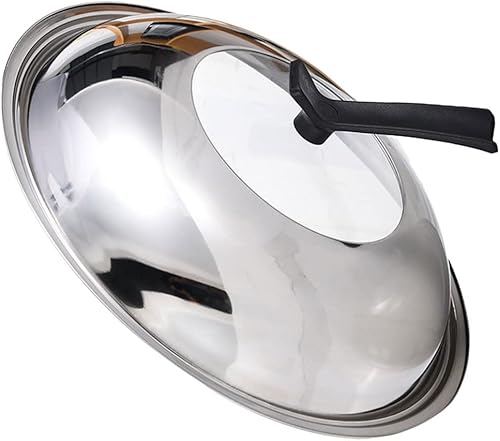 Miniatura 1 de ERINGOGO Tapa de olla de vidrio Tapa de olla de acero inoxidable Tapa de sartén de vidrio Tapa universal de olla Tapa de olla de acero inoxidable