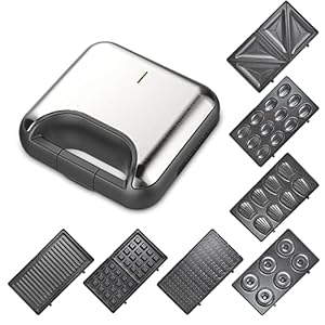 DSP Sandwich Maker 7 in 1 , 800W , Sandwich, Grill And Waffle Maker with Removable Plates, Detachable Non-stick Coating…