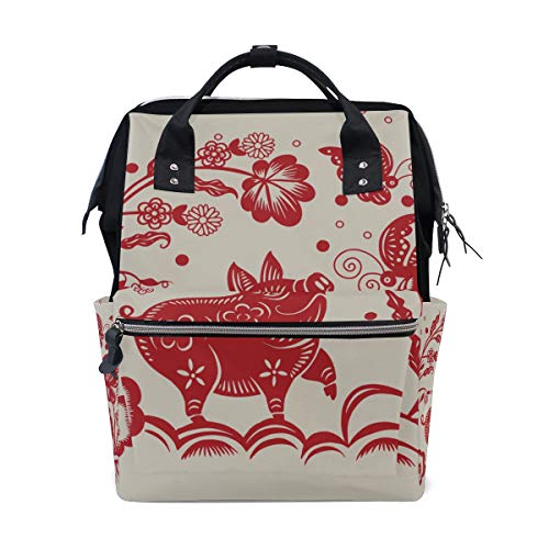 Chinesische Schwein 2019 Große Kapazität Wickeltaschen Mama Rucksack Multi Funktionen Windel Pflege Tasche Tote Handtasche Für Kinder Babypflege Reise