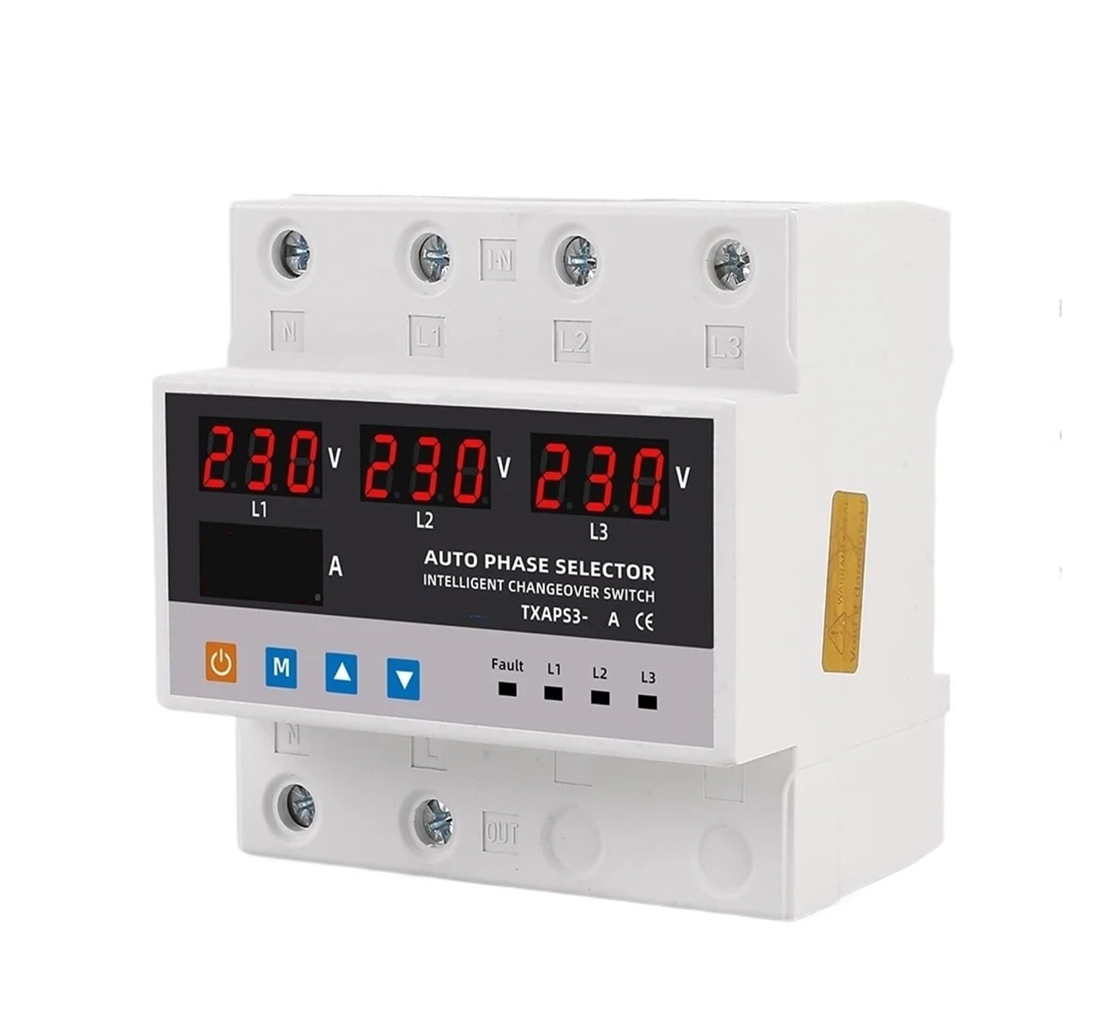 Iynwbjts One Color Overvoltage And Undervoltage Protector Ats Automatic Transfer Switch Phase Selector Uninterruptible Power Supply 63A 100A Overcurrent Limiter(100A)