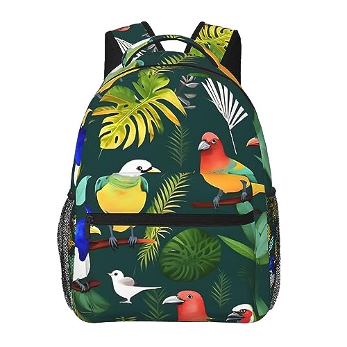 Sac à dos léger en toile imprimé tropical pour vos balades urbaines et sorties estivales