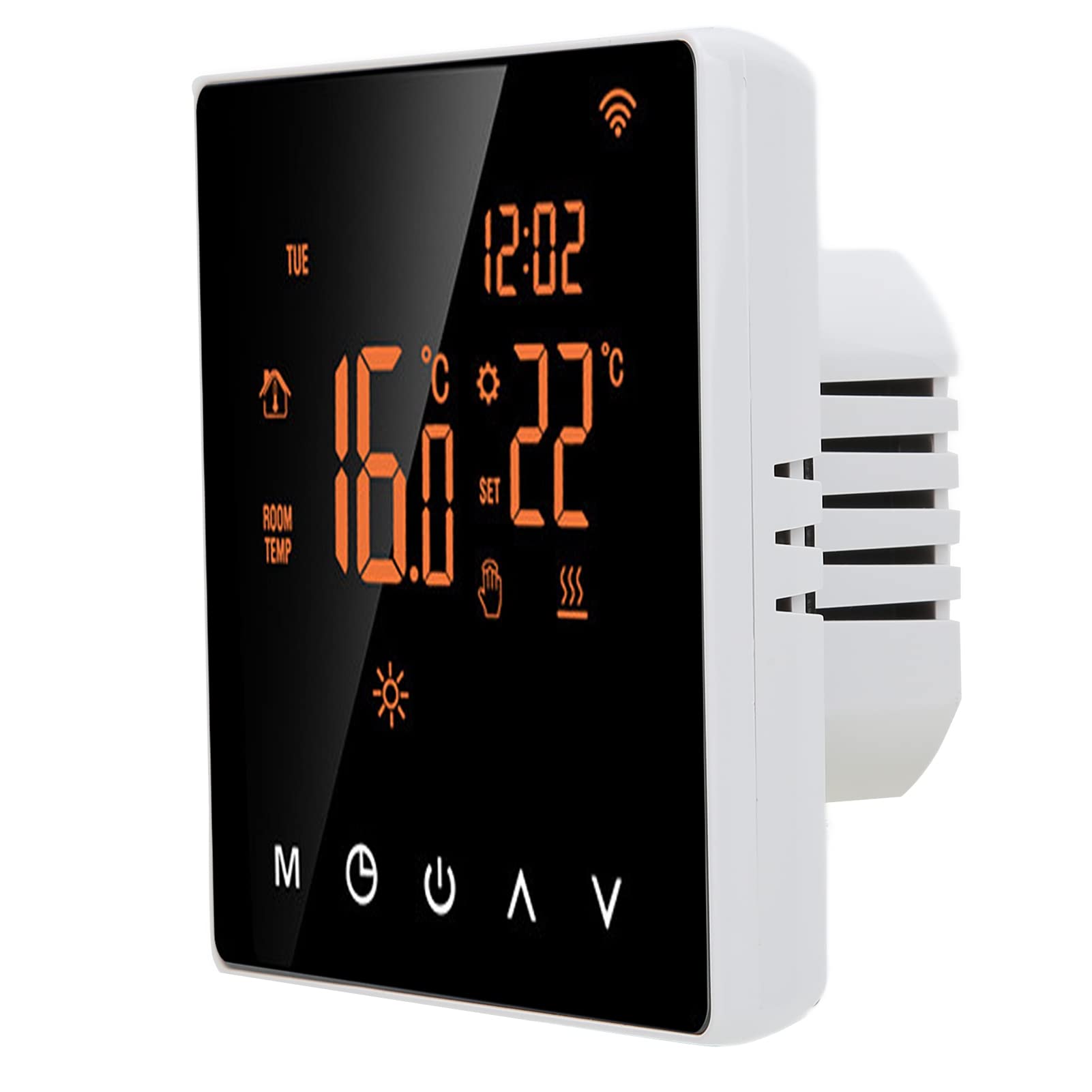 Keenso Termostat WiFi do Sterowania Ogrzewaniem Domowym (Orange back and