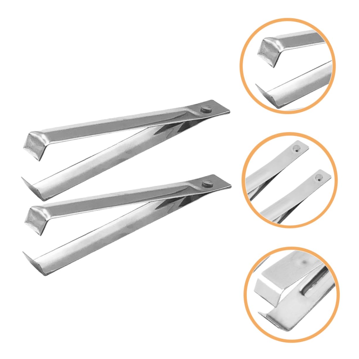 BRIGHTFUFU Garlic Peelers for Garlic Garlic Tweezer Stainless Steel Garlic Peeling Tool Reusable