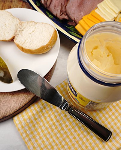 rsvp international endurance kitchen collection condiment utensils spreadersilver