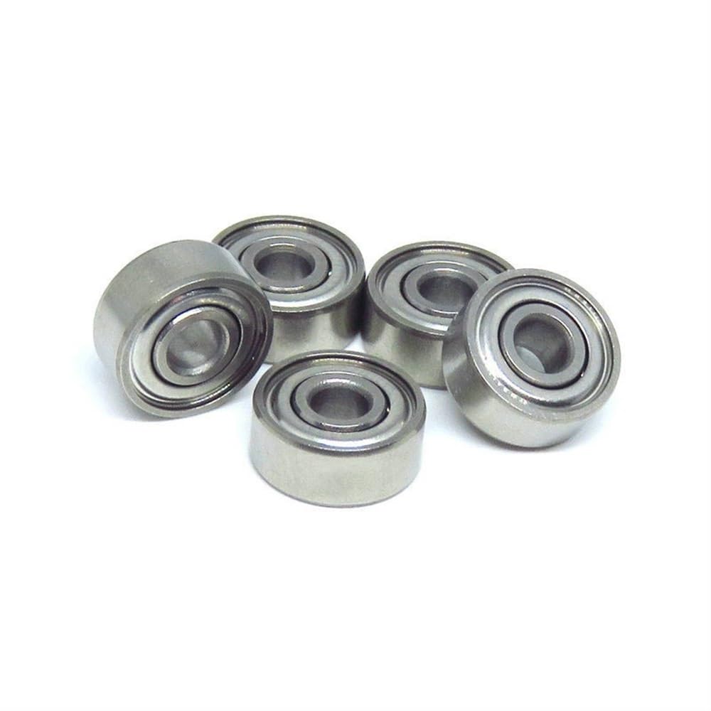 AERBNYEQP 10pcs SR2-5C ZZ CB 3.175x7.938x3.571 mm ABEC-7 Black Ceramic Ball Hybrid Bearings R2 SR2-5 Z Miniature Inch Bearing