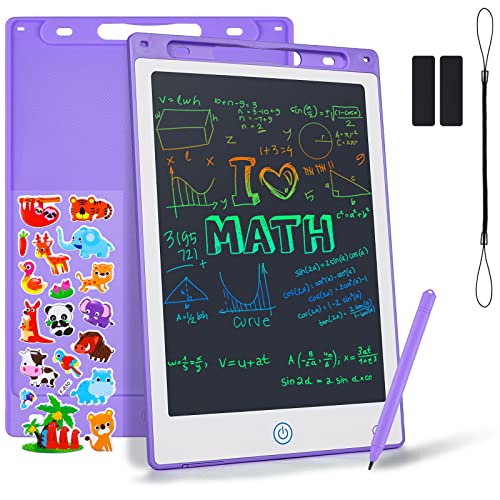 Coozlon Tablette D'écriture LCD Colorée 10 Pouces,Tablette Dessin Enfant pour Eenfants avec...