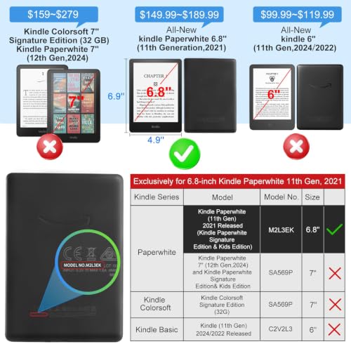 Image of CoBak Case for 6.8 inch eBook Readers 11th Generation 2021 Released