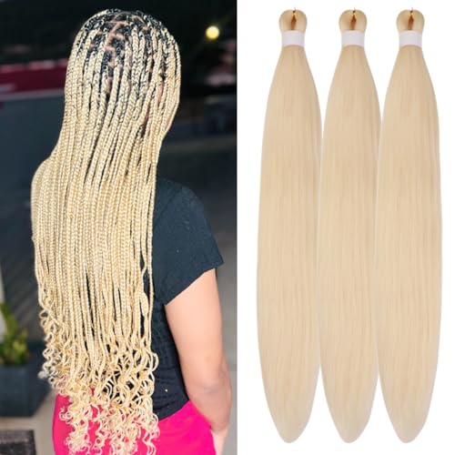 Gozill Blonde Brainding Hair Pre Streched 613...