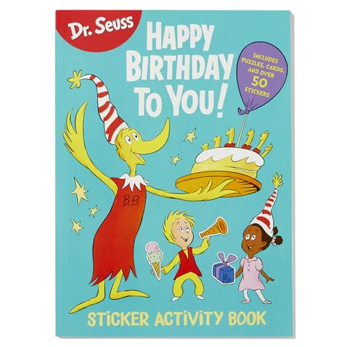 Dr. Seuss: Happy Birthday To You Sticker Activity Book: Includes Puzzles, Cards, and Over 50 Stickers (Dr. Seuss Coloring & Activity Books) - Image 2